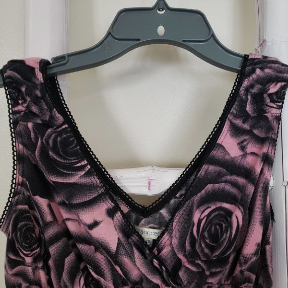 Maurices Rose Print Sleeveless Dress XS - Picture 3 of 8